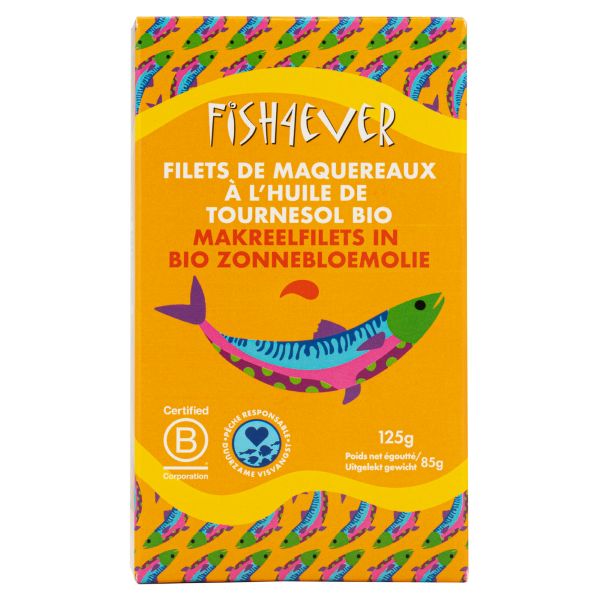 Filets de maquereaux à l'huile de tournesol bio - 1