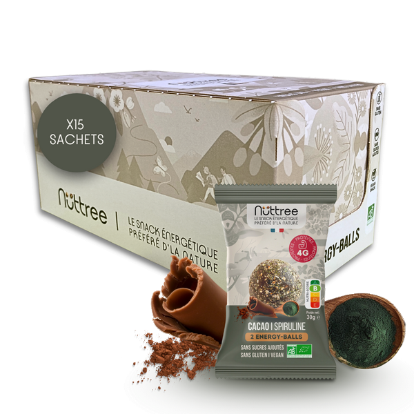 Balls bio protéinées cacao spiruline (prêt à vendre) - 1
