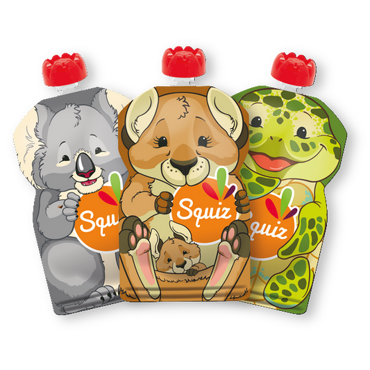 Gourdes réutilisables australie 130 ml + 1 squiz'zip - 1