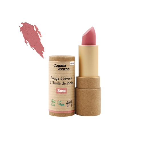Rouge à lèvres à l'huile de ricin (rose) - 1